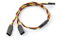 Розгалужувач Y для сервоприводу JR Female х2 - JR Male 22AWG AMASS кабель довжиною 30 см