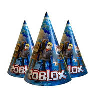 Ковпаки святкові, маленькі "Roblox", 20 шт/уп