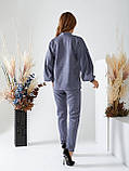 Костюм жіночий брючний замшевий, фото 3