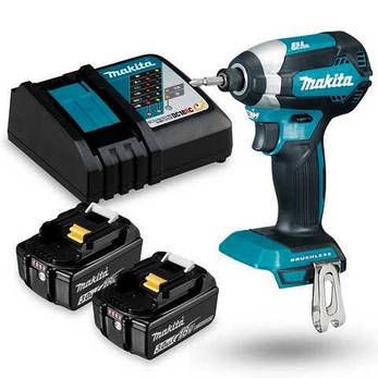 Ударний акумуляторний дриль-шуруповерт Makita DTD153RFE 2 акумулятори + зарядний пристрій, фото 1