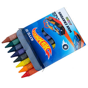 Крейда воскова Kite Jumbo Hot Wheels HW21-076, 8 кольорів, фото 3