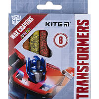 Мелки восковые Kite Jumbo Transformers TF21-076, 8 цветов