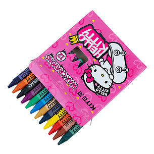 Крейда воскова Kite Hello Kitty HK21-070, 12 кольорів, фото 2