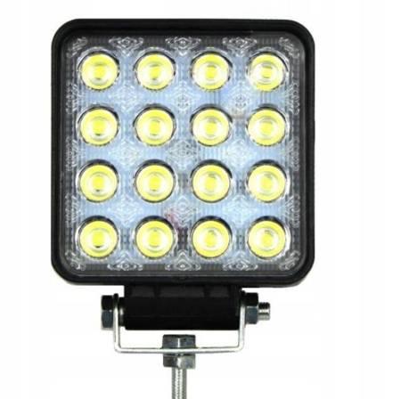 Світлодіодна LED-фара робоча 48 Вт, (3 Вт*16ламп) Широкий промінь (Жовте світло)