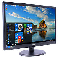 Монитор 22" 1680*1050 TN AOC E2250SDa LED VGA DVI MM чёрный бу с кабелями