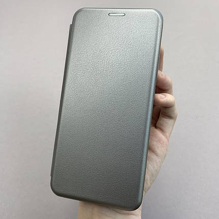 Чохол-книга для Xiaomi Redmi 9C книжка з магнітом на телефон сяомі редмі 9с сіра STN, фото 1