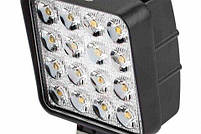 Світлодіодна LED-фара робоча 48W/48 Вт, (3 Вт*16ламп) Вузький промінь (Товщина корпусу 6 см), фото 3