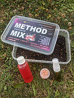 METHOD MIX Trinity Squid - cranberry 4 в 1(пеллетс,поп-ап ,ликвид + дип-спрей)