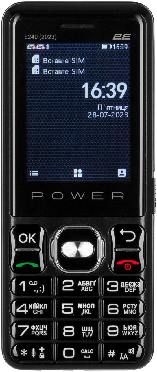 Мобiльний телефон 2E E240 2023 Dual Sim Black (688130251068), фото 1
