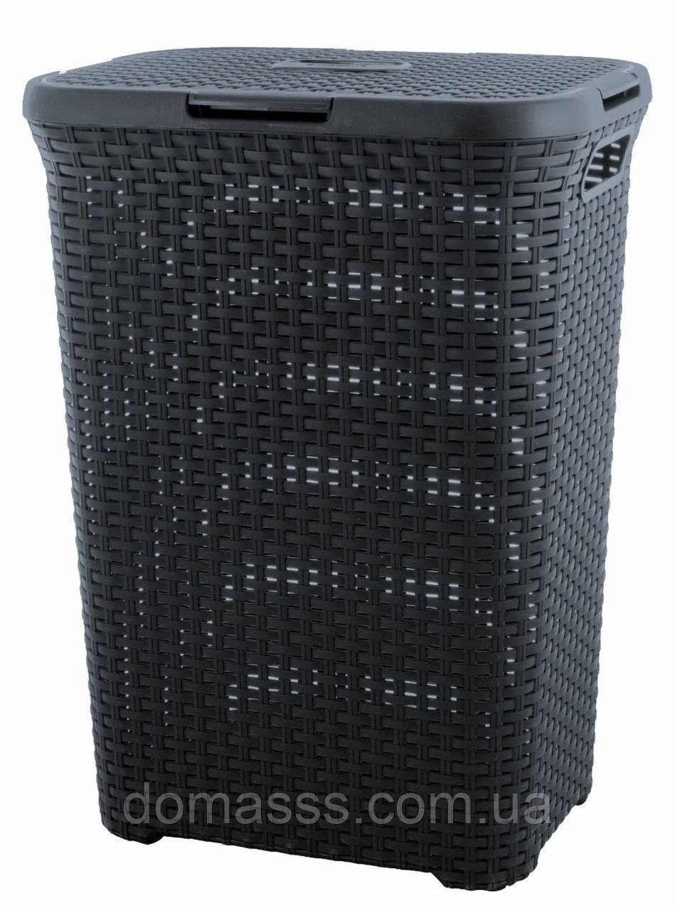 Корзина для белья «Natural Style» 60L темно-сірий (00707)