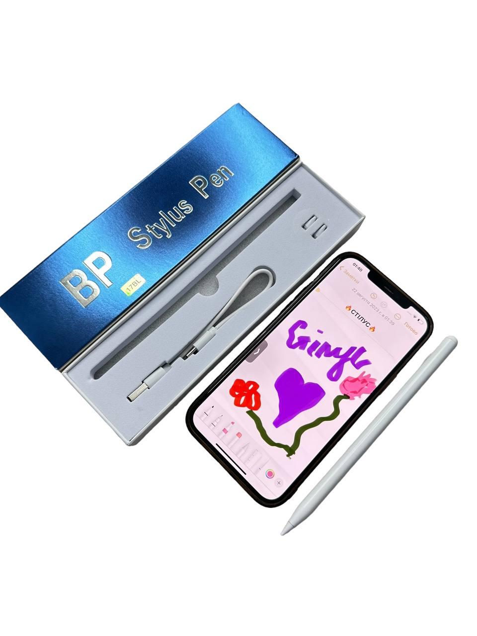 Оновлений стілус універсальний для планшета та телефону  з Bluetooth iOS/Android/Windows Білий, фото 1