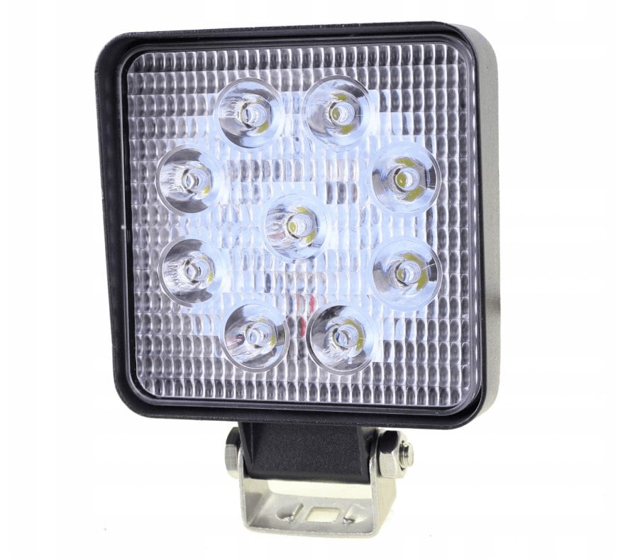 Світлодіодна робоча LED фара 27 Вт/60° (9 ламп по 3 Вт кожна) - Широкий луч