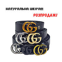 Ремень женский Gucci 30mm Женские ремни и пояса натуральная кожа брендовые Кожаные ремни женские 3 см mln