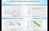 Акумулятор гелевий тяговий dbsolar GEL 12V 100Ah, фото 6