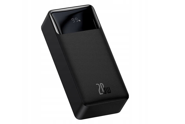 Зовнішній акумулятор Power Bank Baseus Bipow 30000mAh, 2xUSB, USB-C, 20W чорний, фото 1