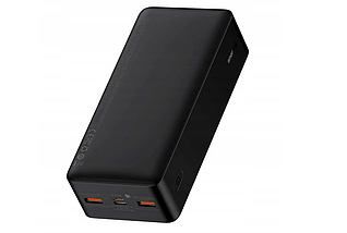 Зовнішній акумулятор Power Bank Baseus Bipow 30000mAh, 2xUSB, USB-C, 20W чорний, фото 3