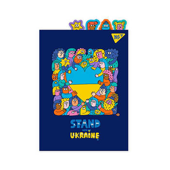 Папка-куточок із фігурними роздільниками "Stand with Ukraine" 492182