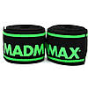Бинти на коліна MadMax MFA-299 Non slide & slip knee wraps 2.0m Black/Green, фото 4