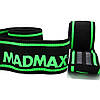 Бинти на коліна MadMax MFA-299 Non slide & slip knee wraps 2.0m Black/Green, фото 7