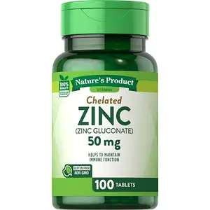 Цинк-глюконат Nature's Truth Chelated Zinc (Gluconate) 50 мг 100 капс.