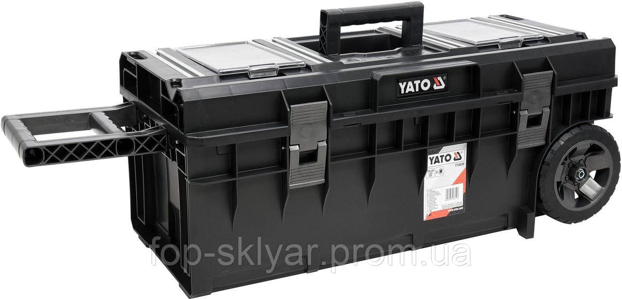 Ящик інструментальний довгий на колесах YATO YT-09185 - фото 3 - id-p1936344298