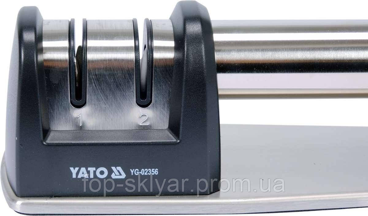 Точилка 2в1 для керамічних і сталевих ножів YATO YG-02356 - фото 3 - id-p1936344309