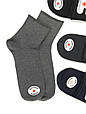 Чоловічі середні шкарпетки Kardesler для діабетиків,без резинки демісезонні, однотонні, розмір 40-46 12 пар\уп. мікс кольорів, фото 2