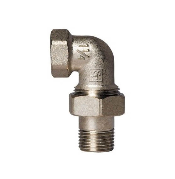 Згін-американка 1-1/4" кутовий стандарт, нікельований, SANTAN, Арт.44467