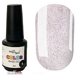 Кольорова база Nail Apex Color 15 мл No 3