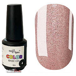 Кольорова база Nail Apex Color 15 мл No 4
