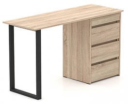 Стіл-комод трансформер Shiron-Jambo (Дуб сонома) 3 шухляди ТМ Knap Knap, фото 3