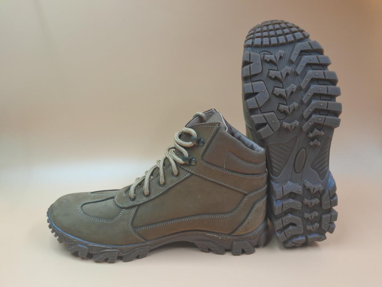 Зимові бежеві черевики М41 натуральний нубук, фото 1