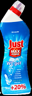 Гель для чистки унитаза Just MAX POWER WC gel 750 ml +20% (900 ml) ocean. Венгрия 5997960573734