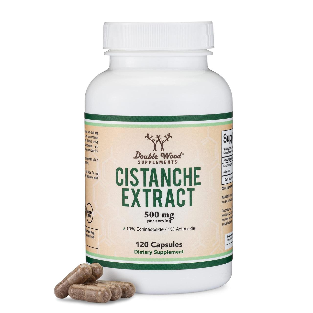 Екстракт цистанхея Double Wood Supplements Cistanche Extract 500 mg 120 caps, фото 1