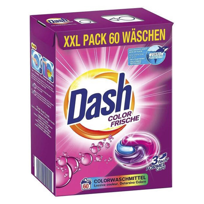 Капсули для прання Dash Color 3в1 для кольорового 60 шт