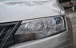 Вії Шкоду Рапід (накладки передніх фар Skoda Rapid)