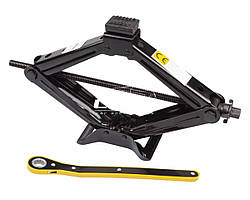 Автомобільний домкрат 2 т. 110-440 мм. механічний ромбовий з резиновою подушкою та трещіткою  Lavita