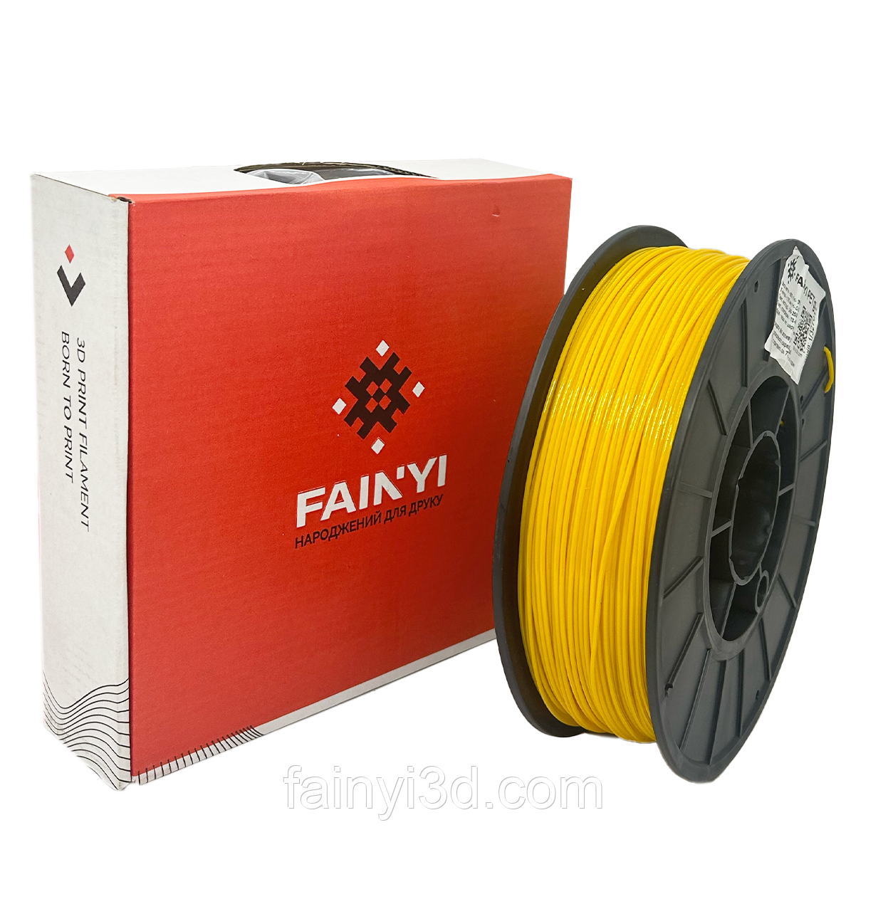 ФАЙНИЙ PETG (CoPET) пластик для 3D принтера 0.850 кг / 245 м / 1.75 мм Лимонний, фото 1