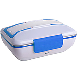 Електричний судочок для їжі ланч бокс від мережі 220 V 820 мл The Electric Lunch Box Синій, фото 7