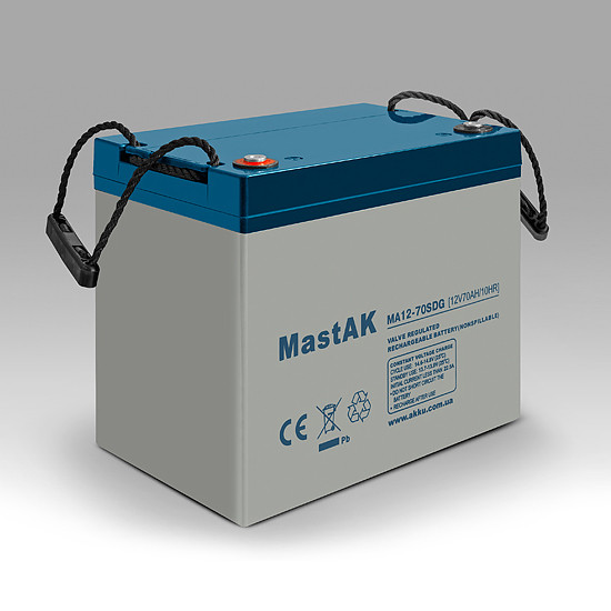 Акумулятор МА12-70SDG MastAK 12V70Ah