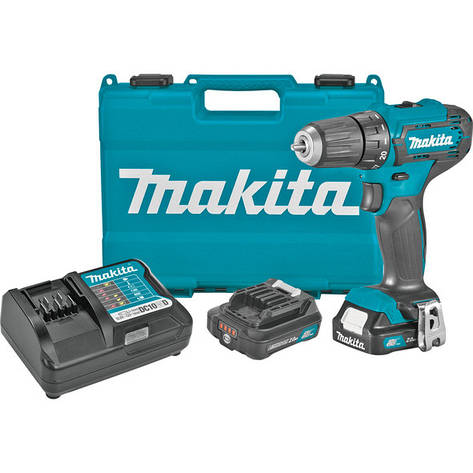 Акумуляторний дриль-шуруповерт Makita DF333DWAE Зарядний пристрій + АКБ, фото 1