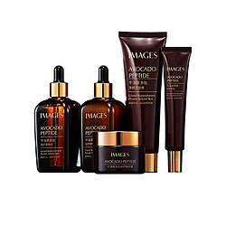 Набір для догляду за обличчям IMAGES Beauty Avocado Peptide 5 в 1 з пептидами авокадо 7228-26250