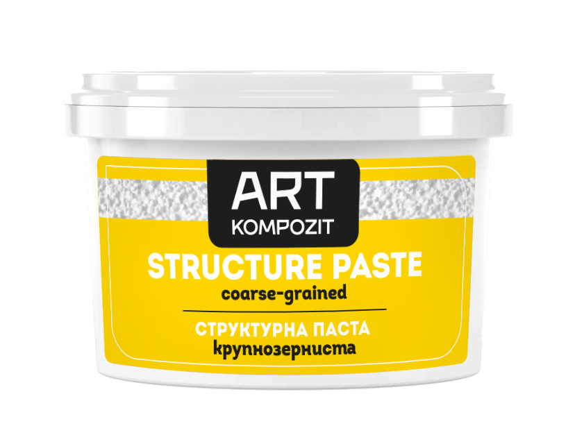 Паста структурна крупнозерниста для рельєфу об'ємного універсальна, 1 л. Art Kompozit