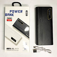 Мобільний заряд Mobile Power Bank 50000 mAh. FM-408 Колір: чорний