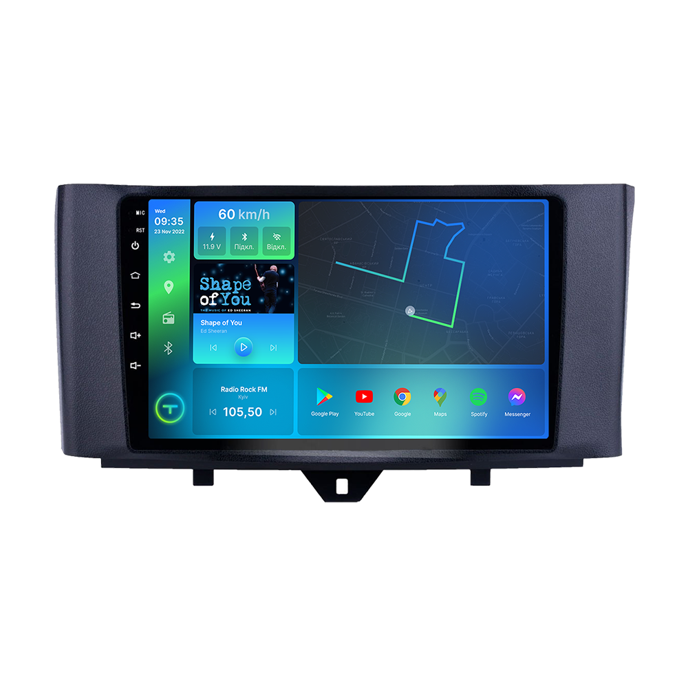 Штатна магнітола Torssen Smart ForTwo 11-17 F9464 4G Carplay DSP