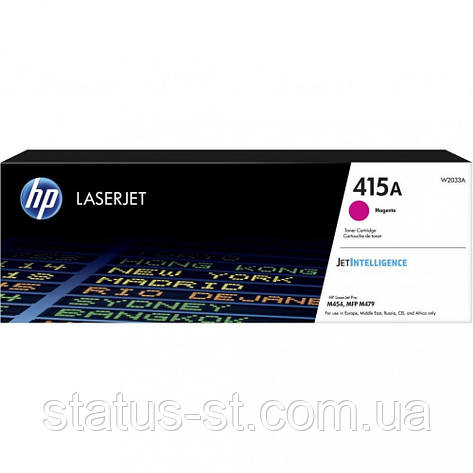 Заправка картриджа HP 415A magenta W2033A для принтера Color LJ Pro M479dw, M479fdn, M479fdw, M479fnw, M454dn, фото 1
