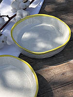 Тарілка «Глибока» 500 мл «Капучино yellow»