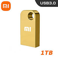 Металлический USB-флеш накопитель 3.0 Mi 1TB компактный золотистый