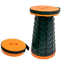 Раскладной стул, складной табурет Retractable Stool. RU-302 Цвет: оранжевый