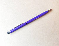 Фіолетовий ємнісний стилус кулькова ручка pen basic purple (для планшета, смартфона, samsung, xiaomi, lenovo